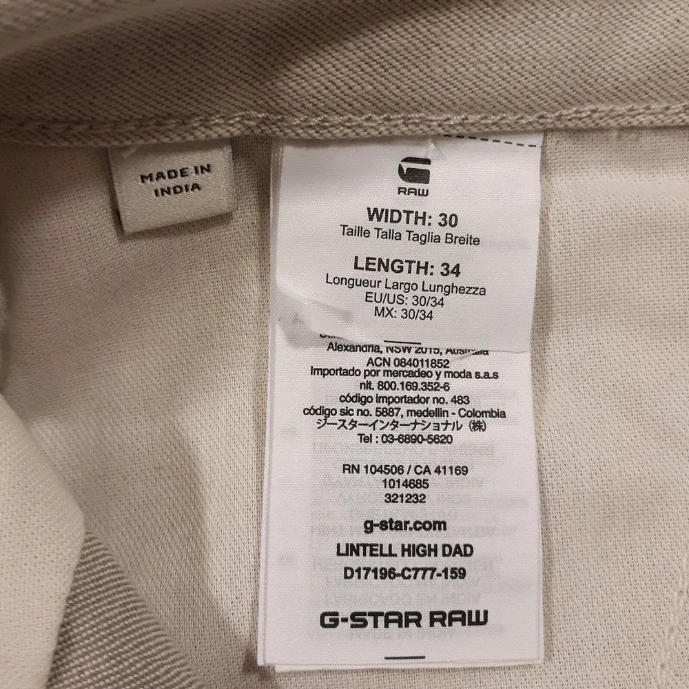 G-Star Raw Lintell‎ High Dad Jeans Womens Fit 34 x 31 Denim Pants Wide Leg Baggy